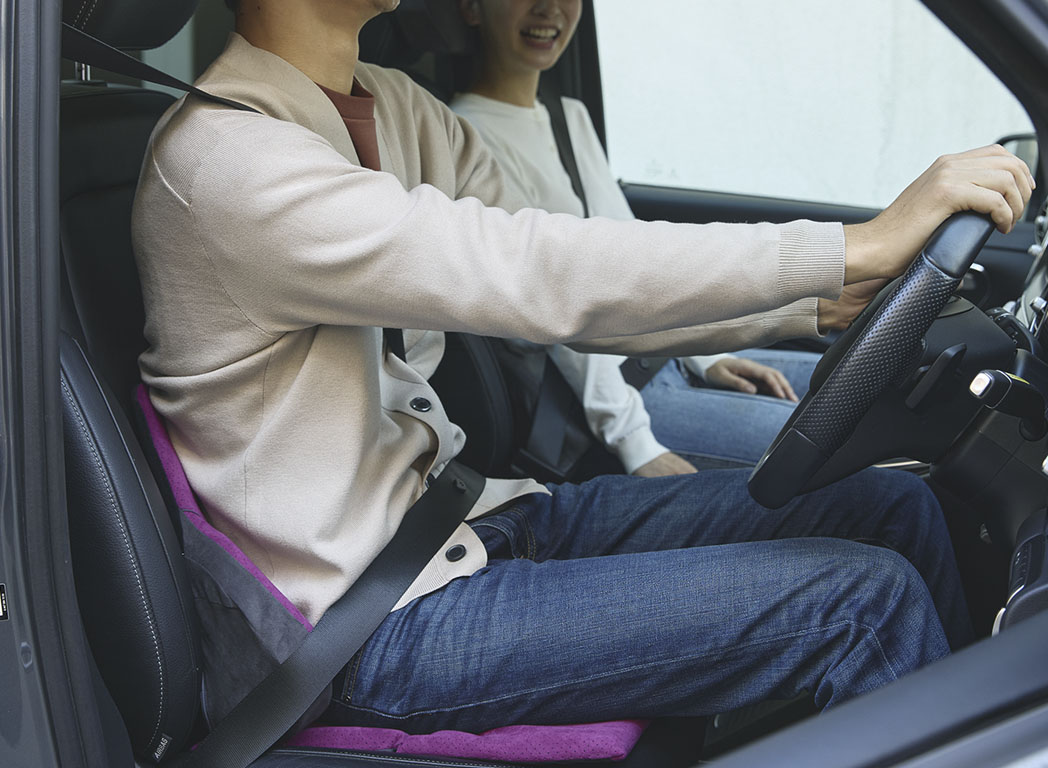 腰の負担を感じる方、運転中身体が安定しない方に