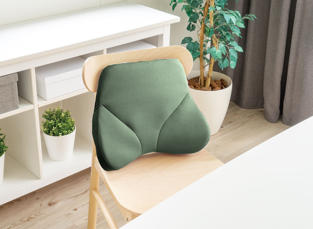 立体で包むやさしさ、姿勢を支える力